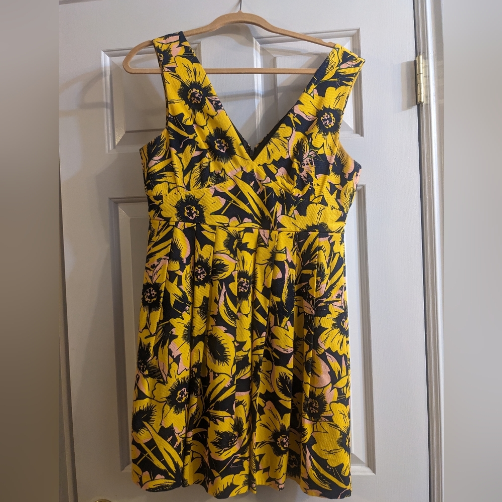 J. Crew Floral Pique Dress